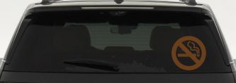 NO SMOKING Car or Truck Window Decal Sticker (Copper)