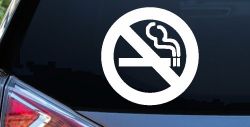 NO SMOKING Car or Truck Window Decal Sticker