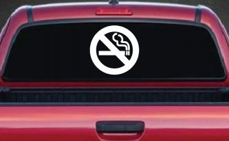 NO SMOKING Car or Truck Window Decal Sticker