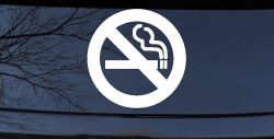 NO SMOKING Car or Truck Window Decal Sticker