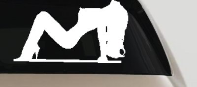 Stripper Mud Flap Girl Car or Truck Window Vinyl Decal Sticker