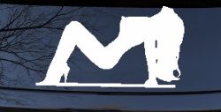 Stripper Mud Flap Girl Car or Truck Window Decal Sticker