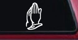 Praying Hands Christian Car or Truck Window Decal Sticker