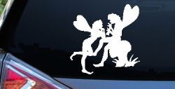 Fairies on Mushroom Car or Truck Window Decal Sticker