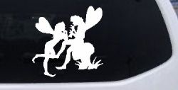 Fairies on Mushroom Car or Truck Window Decal Sticker