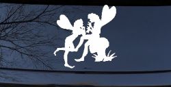 Fairies on Mushroom Car or Truck Window Decal Sticker