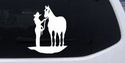 Cowgirl with Horse Western Farm or Rodeo Car or Truck Window Decal Sticker