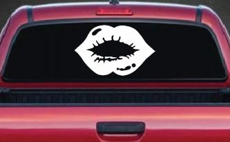 Women or Girl Lips Car or Truck Window Decal Sticker