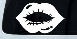 Women or Girl Lips Car or Truck Window Decal Sticker