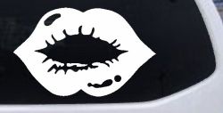 Women or Girl Lips Car or Truck Window Decal Sticker