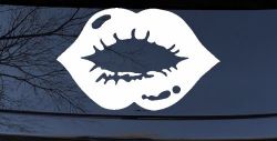 Women or Girl Lips Car or Truck Window Decal Sticker