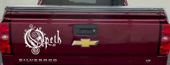 Opeth Band Car or Truck Window Decal Sticker (White)