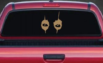 Cooper Eyes Car or Truck Window Decal Sticker (Light Brown)