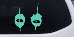 Cooper Eyes Car or Truck Window Decal Sticker (Mint)
