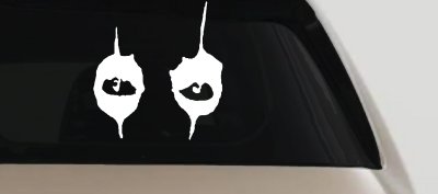 Cooper Eyes Car Truck Window Decal Vinyl Sticker Auto Accessory