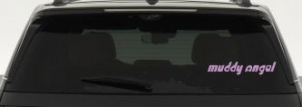 Muddy Angel Off Road Decal for Car Truck Window Vinyl Sticker (Lilac)
