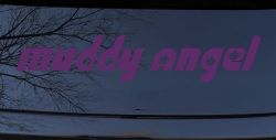 Muddy Angel Off Road Car or Truck Window Decal Sticker (Violet)