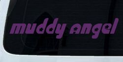 Muddy Angel Off Road Car or Truck Window Decal Sticker (Violet)