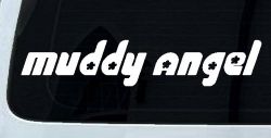 Muddy Angel Off Road Car or Truck Window Decal Sticker