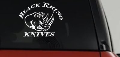 Black Rhino Knives Decal Sticker for Car Truck Window Vinyl
