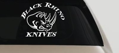 Black Rhino Knives Decal Sticker for Car Truck Window Vinyl