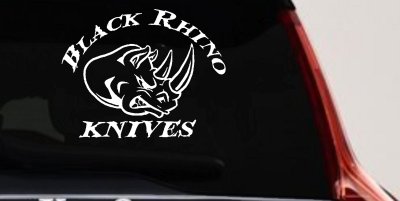 Black Rhino Knives Decal Sticker for Car Truck Window Vinyl
