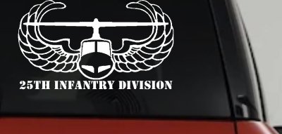 25th Infantry Division Airborne Air Assault Helicopter Decal