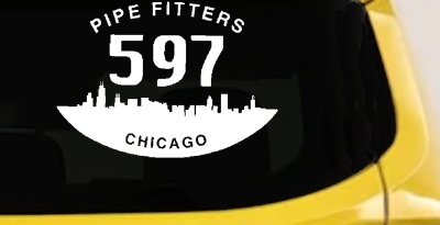 Pipe Fitters Local 597 Decal - Car Truck Window Vinyl Sticker
