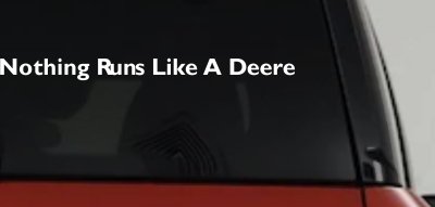 Nothing Runs Like A Deere Decal Sticker for Car Truck Window