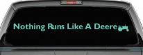 Nothing Runs Like A Deere w Tractor Car or Truck Window Decal Sticker (Mint)
