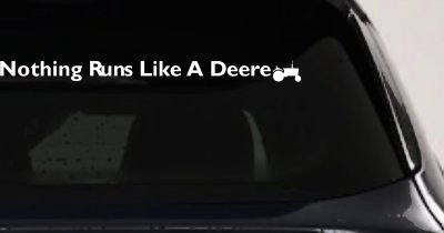 Nothing Runs Like A Deere Tractor Car Truck Window Vinyl Decal Sticker