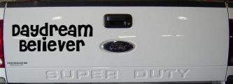 Daydream Believer Car or Truck Window Decal Sticker (Black)