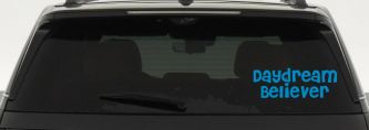 Daydream Believer Car or Truck Window Decal Sticker (Blue)