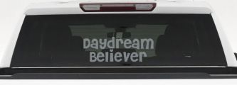 Daydream Believer Car or Truck Window Vinyl Decal Sticker (Telegrey)