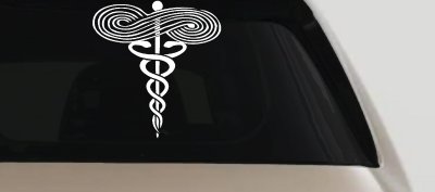 Symbol for Respiratory Therapy Car or Truck Window Vinyl Decal Sticker