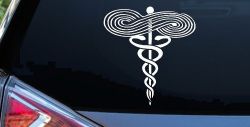 Symbol for Respiratory Therapy Car or Truck Window Decal Sticker
