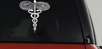 Symbol for Respiratory Therapy Car or Truck Window Vinyl Decal Sticker