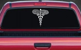 Symbol for Respiratory Therapy Car or Truck Window Decal Sticker