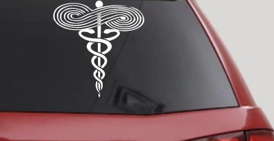Symbol for Respiratory Therapy Car or Truck Window Vinyl Decal Sticker