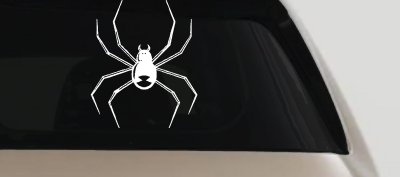 Black Widow Spider Car or Truck Window Vinyl Decal Sticker