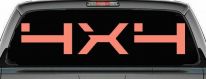 4 x 4 Off Road Car or Truck Window Decal Sticker (Coral)