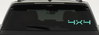 4 x 4 Off Road Car or Truck Window Decal Sticker (Mint)