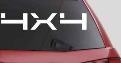 4 x 4 Off Road Car or Truck Window Vinyl Decal Sticker