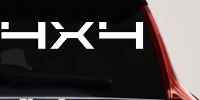 4 x 4 Off Road Car or Truck Window Vinyl Decal Sticker