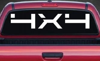 4 x 4 Off Road Car or Truck Window Decal Sticker