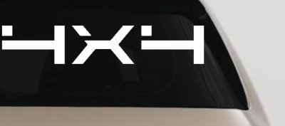 4 x 4 Off Road Car or Truck Window Vinyl Decal Sticker