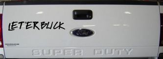 LET 'ER BUCK Car or Truck Window Vinyl Decal Sticker (Black)