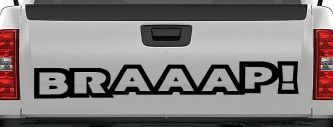 BRAAAP Car or Truck Window Decal Sticker (Black)