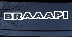 BRAAAP Car or Truck Window Decal Sticker