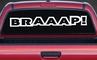 BRAAAP Car or Truck Window Decal Sticker